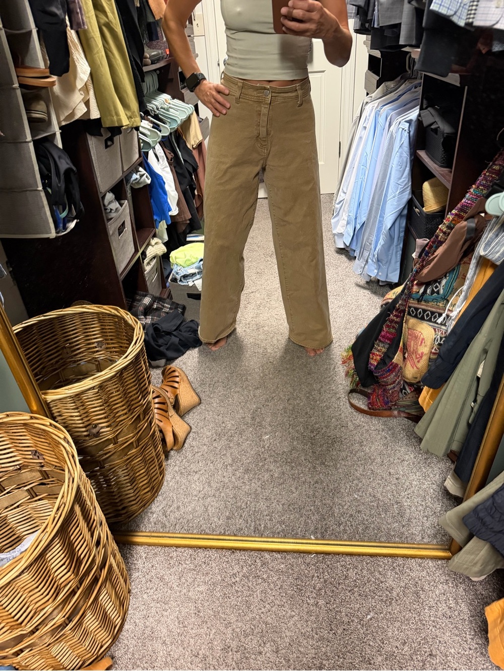 Sailor Wide Leg Khaki Pants size 2